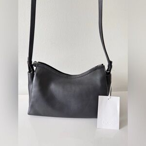 New COS Tome Mini Crossbody Shoulder Bag Handbag, Black Leather